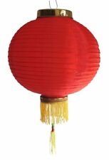 135, Lampione Nylon Tessuto Rosso Rotondo ca.35 CM Ø Cina Lampada Lanterna Luci