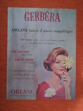 PUBBLICITA' ORIGINALE - ADVERTISING LINEA "GERBERA" ORLANE del 1962