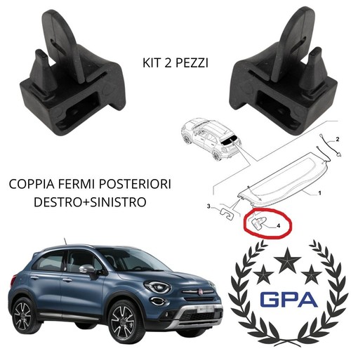 Coppia supporto cappelliera - supporto,