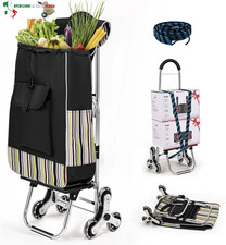 Carrello Spesa con 3 Ruote per Saliscale 3 in 1 Carrello Portaspesa Pieghevole c