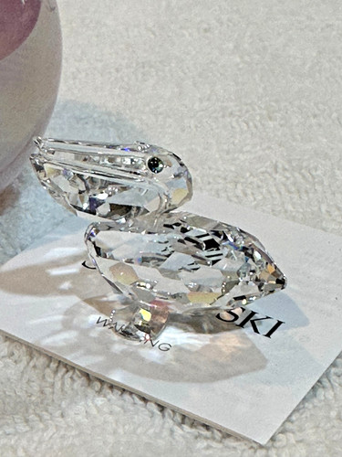 Swarovski crystal feathered - crystal,