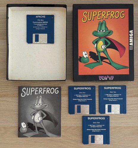 Jeu amiga comodore - amiga, superfrog