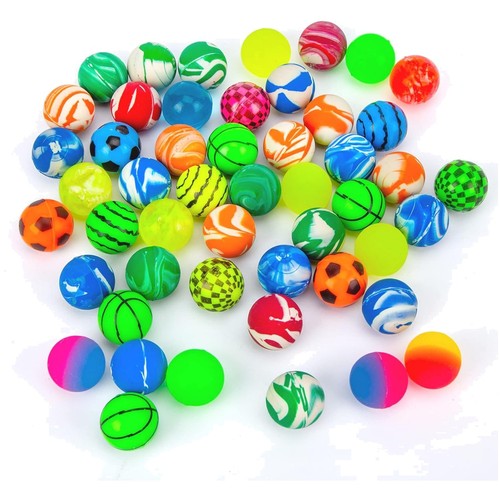 Palline gomma colorate 25mm - 50,