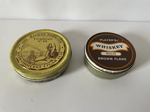 Vintage tobacco tins - vintage,
