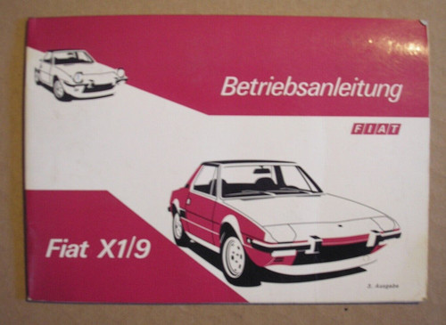 Manuale istruzioni fiat 9 - istruzioni,