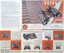 § ZEISS OTTICA - PIEGHEVOLE CON MOLTI ARTICOLI FOTOGRAFATI (OCCHIALI, BINOCOLI)