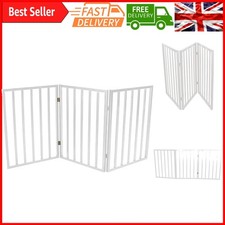 Cancello Pieghevole di Sicurezza per Cani Bianco | Barriera Portatile da Interno per Cani |...