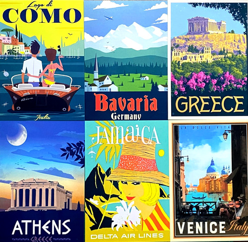 Insegne metallo viaggio - , stampa