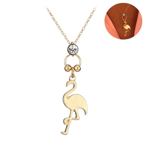 Collana pendente fenicottero - ,