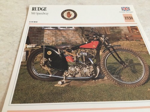 Carte moto rudge 500 speedway - rudge,