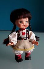 "GABAR" bambola vintage, vestiti originali, altezza 22 cm.