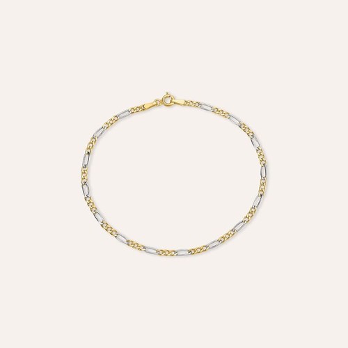 Bracciale catena figaro - bracciale,