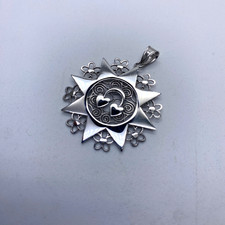 CIONDOLO ARGENTO 925, la presentosa gioiello artigianale tipico d' Abruzzo P224