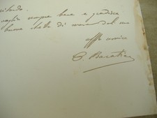 LETTERA 1888 SU CARTA INTESTATA "4° REGG. BERSAGLIERI" GENERALE ORESTE BARATIERI