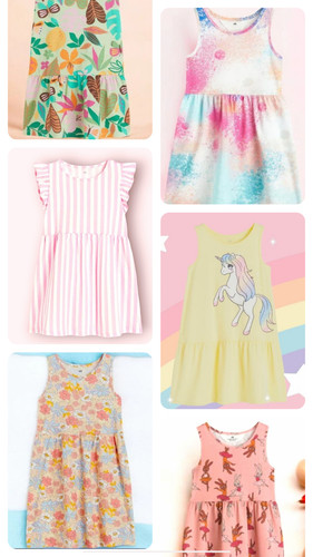 Abiti bambina 100 cotone - h&m,