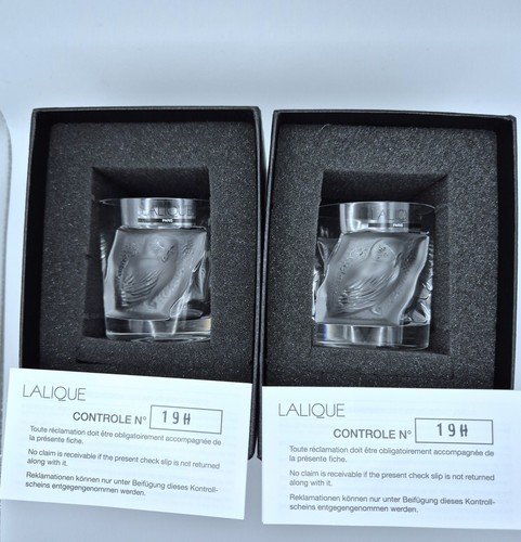 Lalique due bicchieri colpo - due,