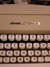 MACCHINA DA SCRIVERE VINTAGE OLIVETTI LETTERA 35 BEIGE CON CUSTODIA ORIGINALE