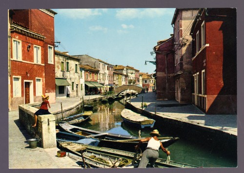 Burano venezia cartolina rio - cartolina,
