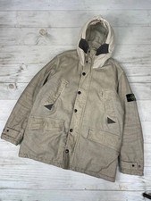 Stone Island Mil Spec Giacca Parka Lana Diagonale 2011 Uomo Taglia Xl Beige