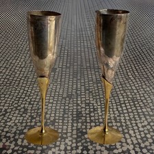 Coppia di calici flauti da