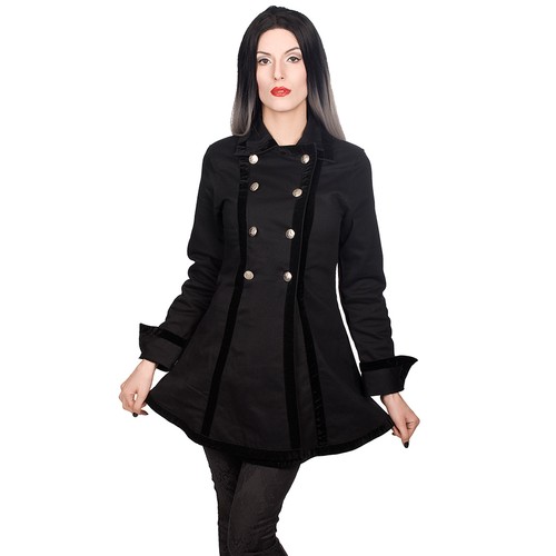 Cappotto velluto denim