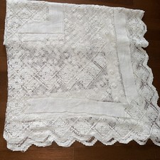 Antique Hand Made Filet Lace