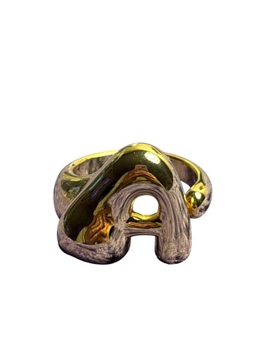 Anello anthropologie goldtone - anello,