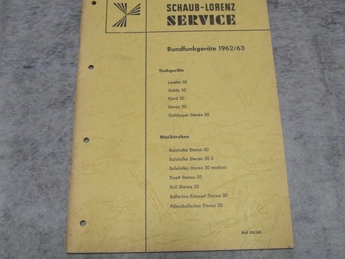 Servizio radio schaub lorenz - radio, schaub-lorenz