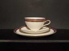 ANTICO STILE IMPERO PREZIOSO TRIO TAZZA TE' PORCELLANA ESCHENBACH BAVARIA