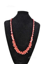 Collana In Vero Corallo Rosso (frammenti) Verie Dimensioni