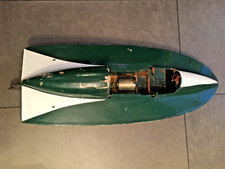 MOTOSCAFO filoguidato legno vintage speed boat  wood TETHER BOAT