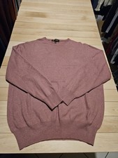 MAGLIONE PULLOVER UOMO 100% PURO CASHMERE LORO PIANA 54 KASMIR CACHEMIRE ROSA