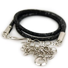 Cintura nera donna gioiello