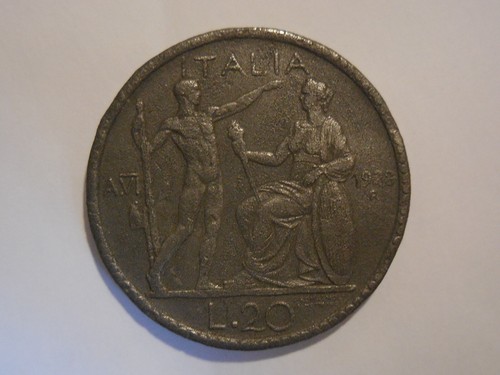 Lire 1928 littore zama - 20, in