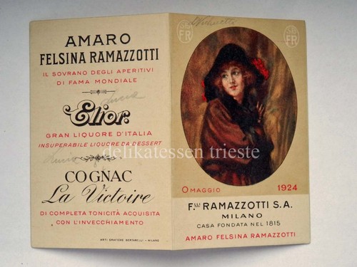 Calendario 1924 ramazzotti - calendario,