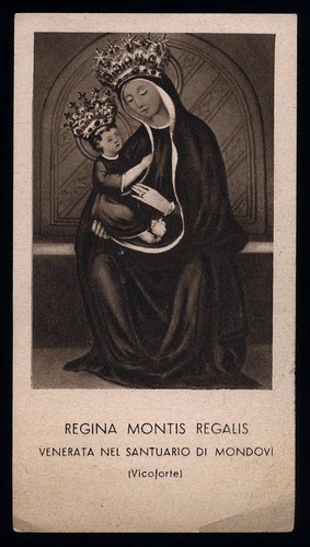 Santino holy card madonna - santino-holy,