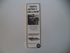 advertising Pubblicità 1969 MOTOSCAFO EUROCRAFT - VIMODRONE - GIORGIO ADREANI