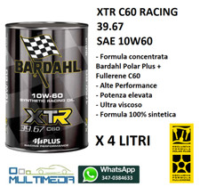 4 LITRI OLIO MOTORE AUTO BARDAHL XTR C60 RACING PERFORMANCE39.67 10W60