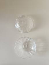 4  Bobeche coppetta in vetro per ricambio lampadari diametro cm  8