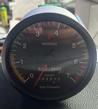 Contagiri diam. 80 mm per Rotax 912/914 con archi col.- orametro e spia fuorigir