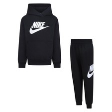 Nike Tuta da Bambini Club Fleece Nera Codice 86L135-023 - 9B
