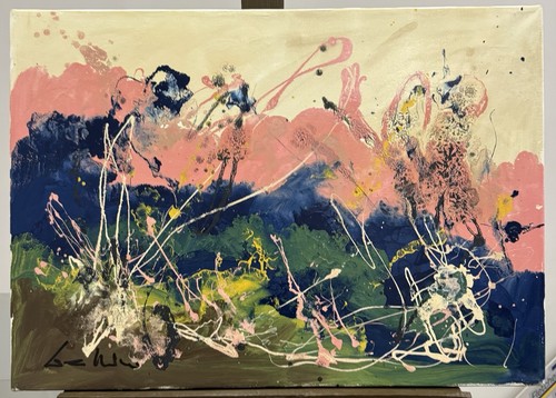 Quadro olio smalto su - ad, e