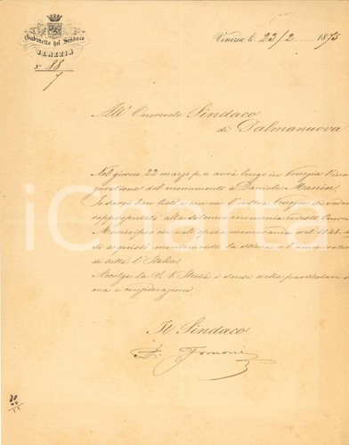 1875 venezia lettera - 1875,