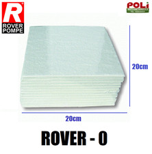FILTRO PER VINO DI RICAMBIO ROVER 0 CARTONE FILTRANTE PER ALIMENTI 20X20cm 25PZ