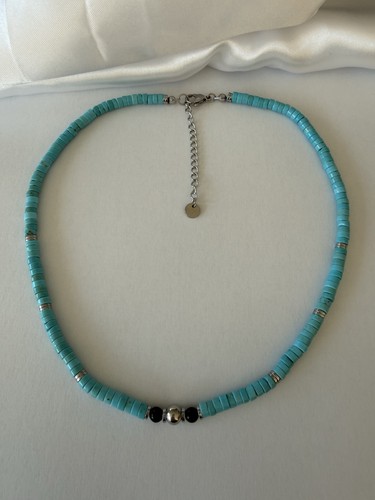 Collana uomo donna turchese