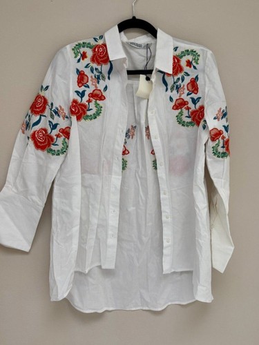 Camicia zara basic bianca - camicia,