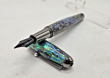 MONTEVERDE USA Super Mega Abalone Ltd. Ed. Penna stilografica Gunmetal Trim pennino largo