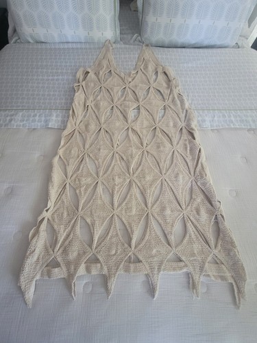 Abito slip all uncinetto zara - abito,