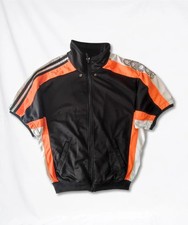 Felpa Adidas uomo nera arancio