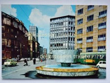 MILANO autobus bus Vespa Piaggio Via Turati vecchia cartolina